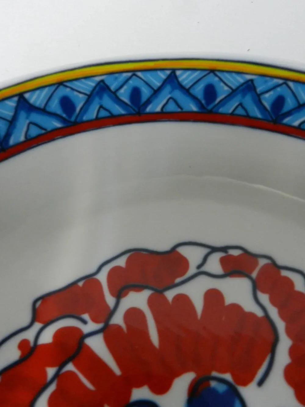 Lidia's Kitchen Pasta Soup Salad Desert Bowl floral serve Micro Dish 8.5